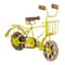 10" Multi-Colored Metal Vintage Bicycle Sculpture, 3ct.